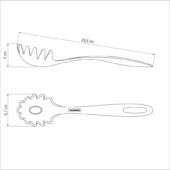 Kép 4/5 - Tramontina ability black nylon spaguetti szedő kanál