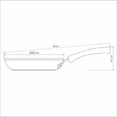 Kép 4/6 - Tramontina monaco starflon serpenyő tapadásmentes bevonattal, ø 20 cm - 1 l