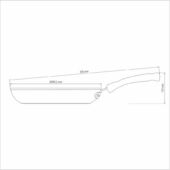 Kép 4/6 - Tramontina monaco starflon serpenyő tapadásmentes bevonattal, ø 28 cm - 2,4 l