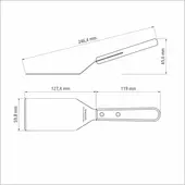 Kép 2/3 - Tramontina landhaus bbq spatula, 25 x 6 cm