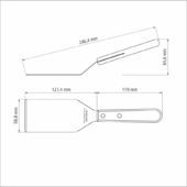Kép 2/3 - Tramontina landhaus bbq spatula, 25 x 6 cm