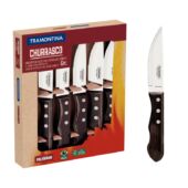 Kép 1/4 - Tramontina jumbo steak kés, 6 db - barna *