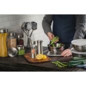 Kép 5/5 - Tramontina purezza üveg tárolóedény, rozsdamentes fedővel, ø 10 x ma 14 cm - 0,7 l