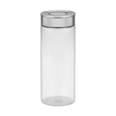 Kép 1/4 - Tramontina purezza üveg tárolóedény, rozsdamentes fedővel, ø 10 x ma 28,5 cm - 1,8 l