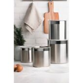 Kép 2/4 - Tramontina cucina rozsdamentes acéltartály, műanyag fedéllel ø 13 cm - 1,5 l