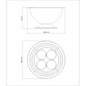 Kép 4/4 - Tramontina rotonda pezsgőhűtő 4 palackhoz, ø 42 cm