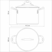 Kép 3/4 - Tramontina solar silicon lábas, ø 30 cm - 15,4 l