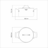 Kép 3/4 - Tramontina grano lábas ø 20 cm - 3,5l