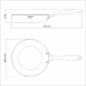 Kép 3/4 - Tramontina grano serpenyő tapadásmentes bevonattal, ø 30 cm - 3,4 l