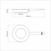 Kép 3/4 - Tramontina professional serpenyő, ø 20 cm - 1,1 l