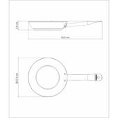 Kép 3/4 - Tramontina professional serpenyő tapadásmentes bevonattal, ø 20 cm - 1,1 l