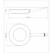 Kép 3/3 - Tramontina professional serpenyő tapadásmentes bevonattal, ø 26 cm - 2 l