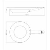 Kép 3/3 - Tramontina professional serpenyő tapadásmentes bevonattal, ø 30 cm - 2,9 l