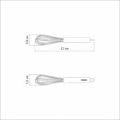 Kép 3/3 - Tramontina marffim rozsdamentes acél habverő, 32 cm