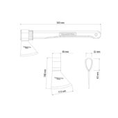 Kép 3/3 - Tramontina balta, 964 g, 50 cm,
