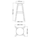 Kép 4/4 - Tramontina naturalle bárszék