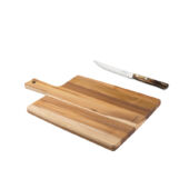 Kép 4/4 - Tramontina landhaus tíkfa vágódeszka és zsömlekés szett