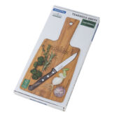 Kép 1/4 - Tramontina landhaus tíkfa vágódeszka és konyhakés szett