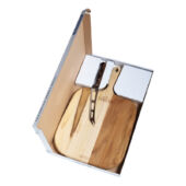 Kép 2/4 - Tramontina landhaus tíkfa vágódeszka és sajtkés szett