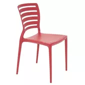 Kép 1/3 - Tramontina sofia szék rácsos háttámlával - piros