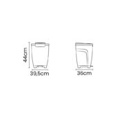 Kép 5/5 - Tramontina t-force szemetes, polipropilén, 25 l - fekete
