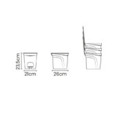 Kép 7/7 - Tramontina compact szemetes, polipropilén, 7 l - szürke