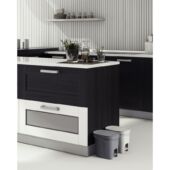 Kép 5/7 - Tramontina compact szemetes, polipropilén, 7 l - szürke