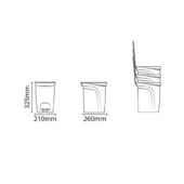 Kép 6/7 - Tramontina compact szemetes, polipropilén, 10 l - fekete