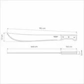 Kép 3/4 - Macheta Tramontina, Bozótvágó kés fanyéllel,  46 cm