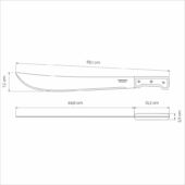 Kép 3/4 - Macheta Tramontina, Bozótvágó kés fanyéllel,  46 cm