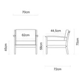 Kép 7/7 - Tramontina terrazzo fitt karfás szék 72 x 70 x 75 cm