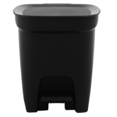 Kép 2/7 - Tramontina compact szemetes, polipropilén, 10 l - fekete