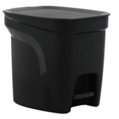 Kép 1/7 - Tramontina compact szemetes, polipropilén, 10 l - fekete