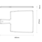 Kép 4/4 - Tramontina landhaus tíkfa tálaló és vágódeszka 40x27 cm