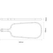 Kép 3/3 - Tramontina landhaus vágódeszka, 48x19 cm