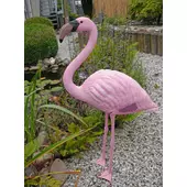 Kép 2/2 - Ubbink Álló flamingó, 88 cm - Élethű műanyag madárfigura