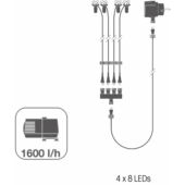 Kép 6/6 - Ubbink Sedona fatörzs csobogó+Led világítás 134 x 77 x 55 cm