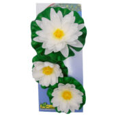 Kép 3/3 - Ubbink Tórózsa selyem, fehér 3 db-os 10/8/8cm