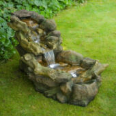 Kép 4/4 - Ubbink Aspen fatörzs csobogó+Led világítás 50 x 50 x 105 cm