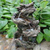 Kép 1/4 - Vernier fatörzs csobogó+Led világítás 78 x 46 x 36 cm