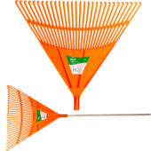 Kép 1/4 - Varing lombseprű, műanyag fej, keményfa nyél, 30fog