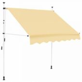 Kép 1/5 - Feltekerhető napellenző 250×120 cm, bézs színben