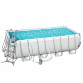 Kép 7/7 - TAJVAN szögletes fémvázas medence szett 488 x 244 x 122 cm