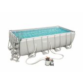 Kép 2/13 - Bestway Power Steel szögletes fémvázas medence szett 488 x 244 x 122 cm