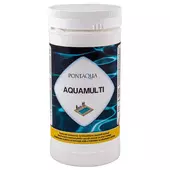 Kép 1/2 - Multifunkciós medence fertőtlenitő tabletta Pontaqua Aquamulti 1kg (200gr-os)