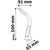 Kép 4/4 - Avide LED Asztali Lámpa Üzleti Bőrhatású Naptár Fehér 6W