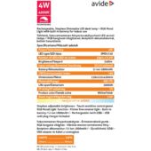 Kép 3/5 - Avide LED Asztali Lámpa RGB Fehér 4W