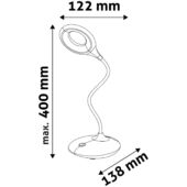 Kép 5/5 - Avide LED Asztali Lámpa Minimal Fehér 4W
