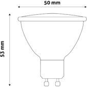 Kép 5/5 - Avide LED Spot Alu+plastic 7W GU10 110° WW 3000K