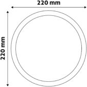 Kép 4/6 - Avide Kerek Mennyezeti Lámpa ALU 18W NW 4000K